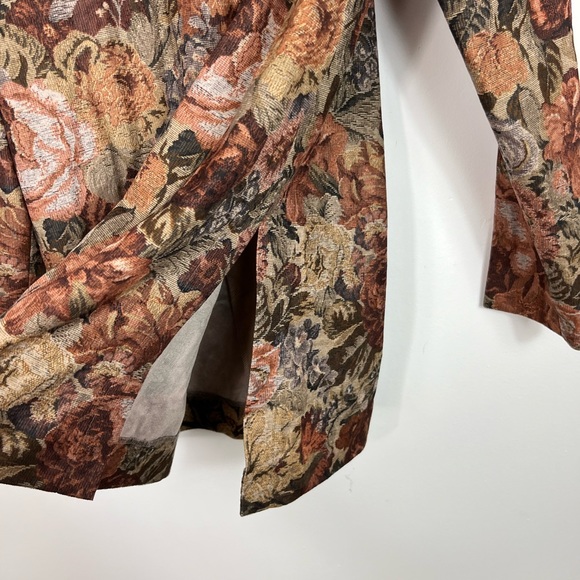 Vintage Floral Print Blazer Jacket Sz M - Picture 13 of 13
